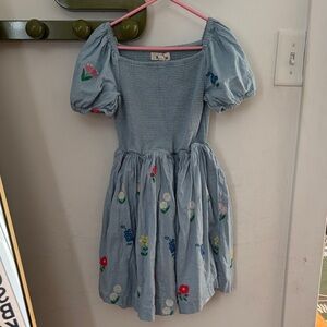 MINI BODEN Blue Floral Kids Dress